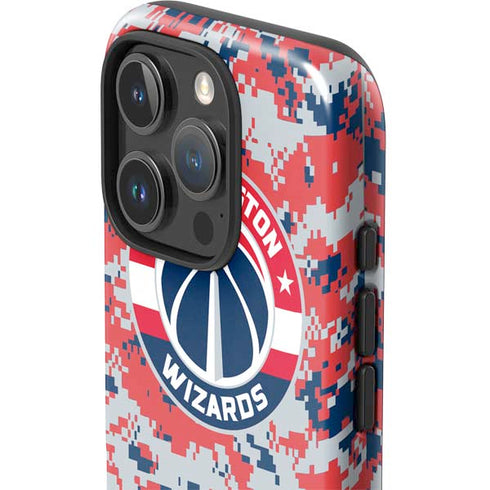 NBA Washington Wizards Camo Digi iPhone 16 Pro Impact Case