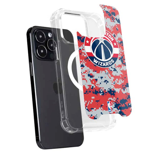 NBA Washington Wizards Camo Digi iPhone 16 Pro MagSafe Case
