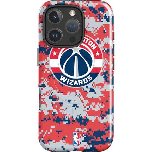 NBA Washington Wizards Camo Digi iPhone 16 Pro Magsafe Impact Case