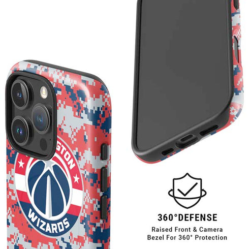 NBA Washington Wizards Camo Digi iPhone 16 Pro Magsafe Impact Case