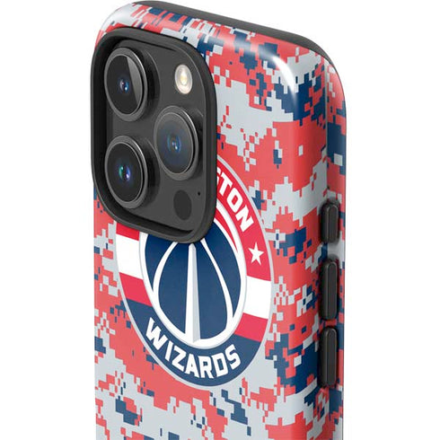 NBA Washington Wizards Camo Digi iPhone 16 Pro Max Impact Case
