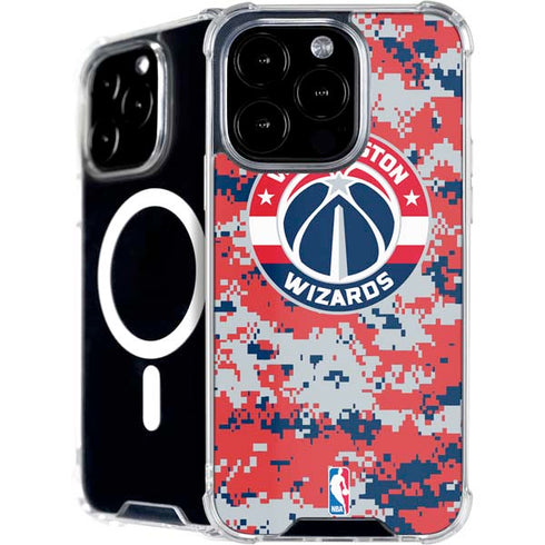 NBA Washington Wizards Camo Digi iPhone 16 Pro Max MagSafe Case