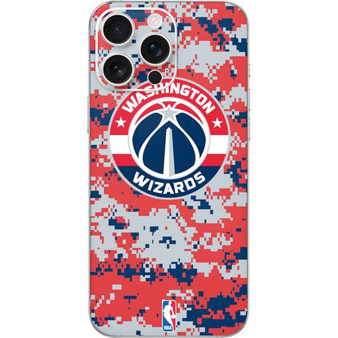NBA Washington Wizards Camo Digi iPhone 16 Pro Max Skin