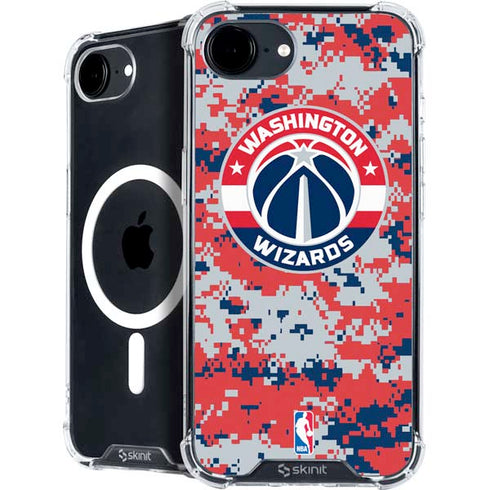 NBA Washington Wizards Camo Digi iPhone 16e MagSafe Case