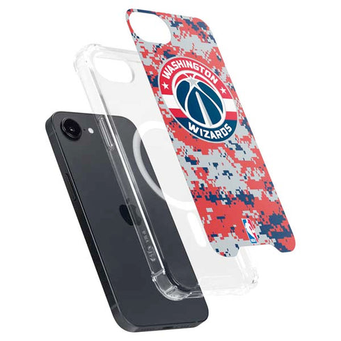 NBA Washington Wizards Camo Digi iPhone 16e MagSafe Case