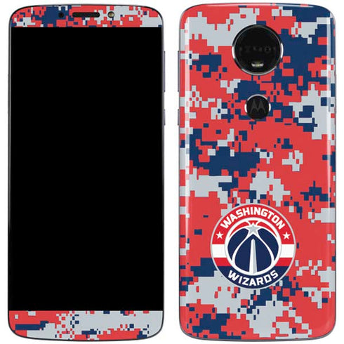 NBA Washington Wizards Camo Digi Moto E5 Plus Skin
