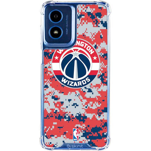 NBA Washington Wizards Camo Digi Moto G 5G (2024) Clear Case