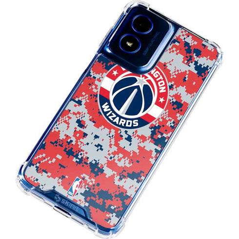 NBA Washington Wizards Camo Digi Moto G 5G (2024) Clear Case