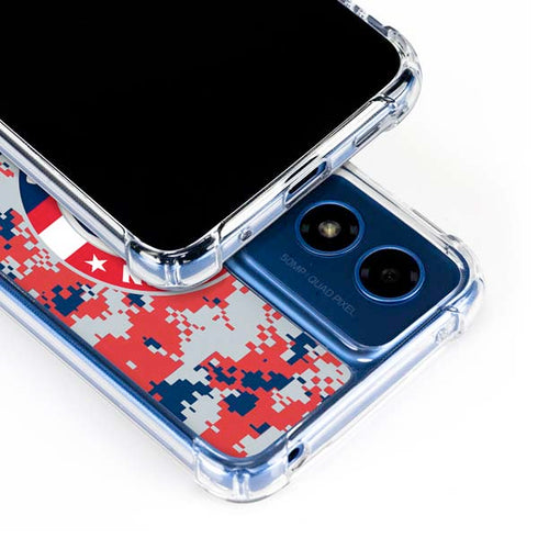 NBA Washington Wizards Camo Digi Moto G 5G (2024) Clear Case