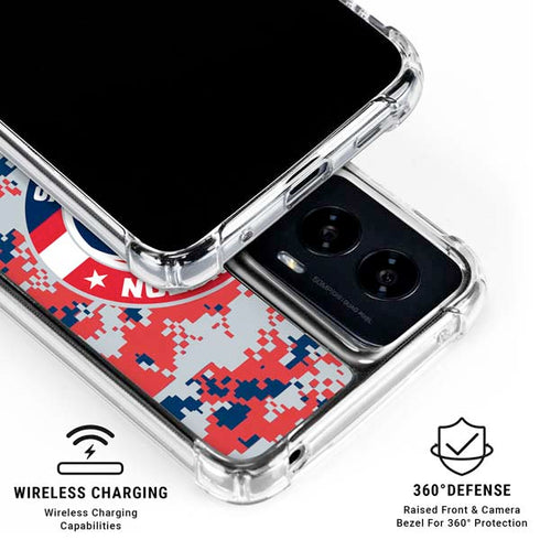 NBA Washington Wizards Camo Digi Moto G Power 5G (2024) Clear Case