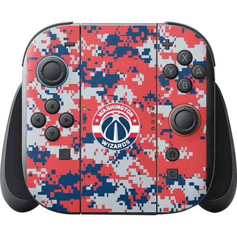 NBA Washington Wizards Camo Digi Nintendo Switch 2 (2025) with Joy-Con Skin