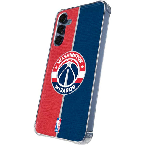 NBA Washington Wizards Canvas Split Galaxy A55 5G Clear Case