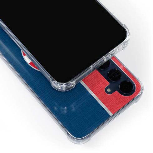 NBA Washington Wizards Canvas Split Galaxy A55 5G Clear Case