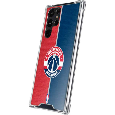 NBA Washington Wizards Canvas Split Galaxy S23 Ultra Clear Case
