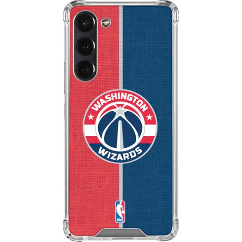 NBA Washington Wizards Canvas Split Galaxy S24 FE Clear Case