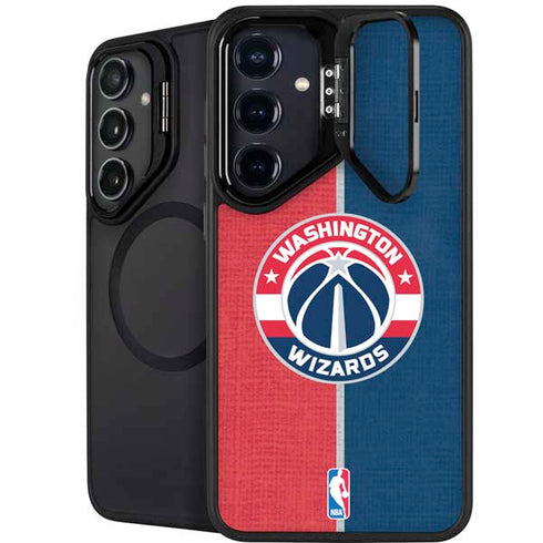 NBA Washington Wizards Canvas Split Galaxy S25 Plus Kickstand Case