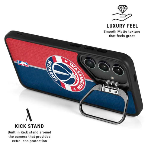 NBA Washington Wizards Canvas Split Galaxy S24 Plus Kickstand Case
