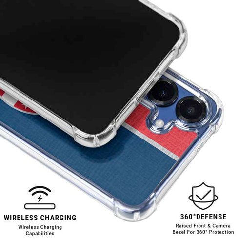 NBA Washington Wizards Canvas Split Galaxy S25 Clear Case