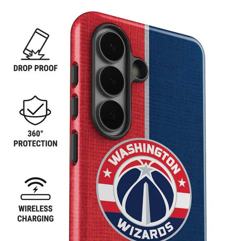 NBA Washington Wizards Canvas Split Galaxy S26 Impact Case