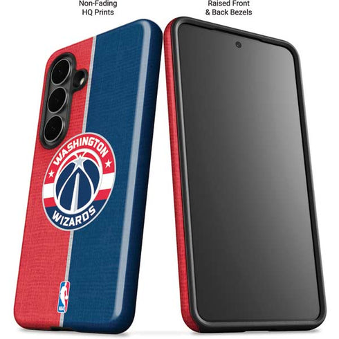 NBA Washington Wizards Canvas Split Galaxy S26 Plus Impact Case