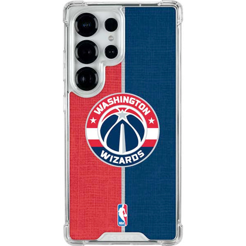 NBA Washington Wizards Canvas Split Galaxy S26 Ultra Clear Case