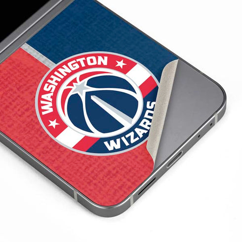 NBA Washington Wizards Canvas Split Galaxy Z Flip6 Skin