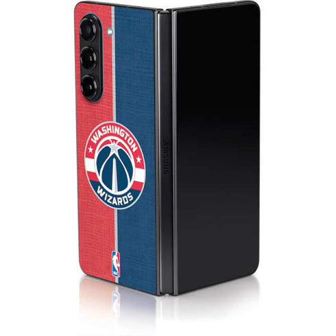 NBA Washington Wizards Canvas Split Galaxy Z Fold5 5G Skin