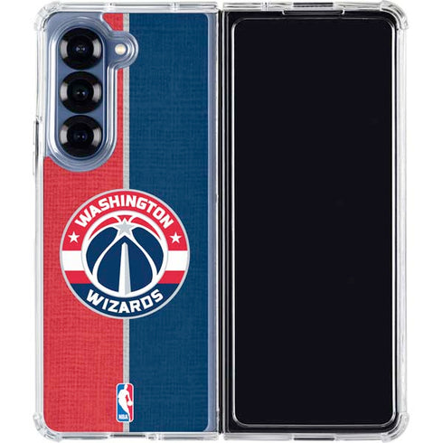 NBA Washington Wizards Canvas Split Galaxy Z Fold7 Clear Case