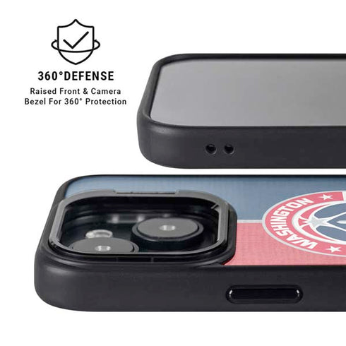 NBA Washington Wizards Canvas Split iPhone 13 Kickstand Case