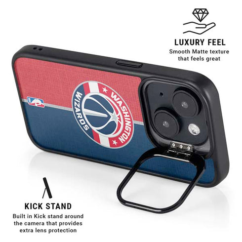 NBA Washington Wizards Canvas Split iPhone 14 Plus Kickstand Case