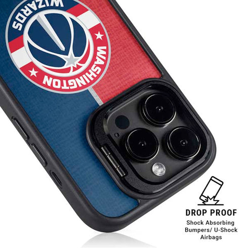 NBA Washington Wizards Canvas Split iPhone 14 Pro Max Kickstand Case