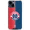 NBA Washington Wizards Canvas Split iPhone 15 Clear Case