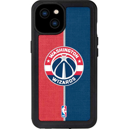 NBA Washington Wizards Canvas Split iPhone 15 Plus Waterproof Case
