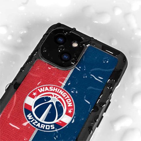 NBA Washington Wizards Canvas Split iPhone 15 Plus Waterproof Case