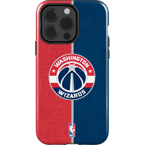 NBA Washington Wizards Canvas Split iPhone 15 Pro Impact Case