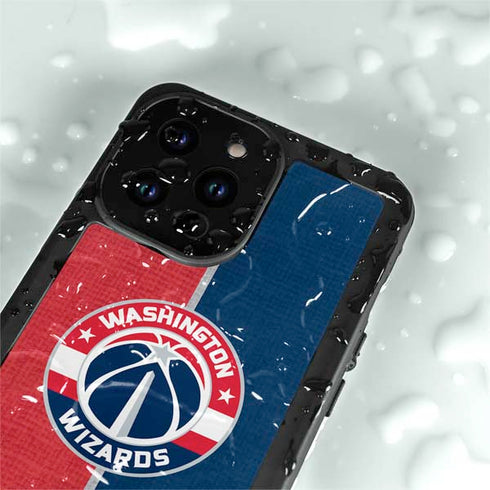 NBA Washington Wizards Canvas Split iPhone 15 Pro Waterproof Case