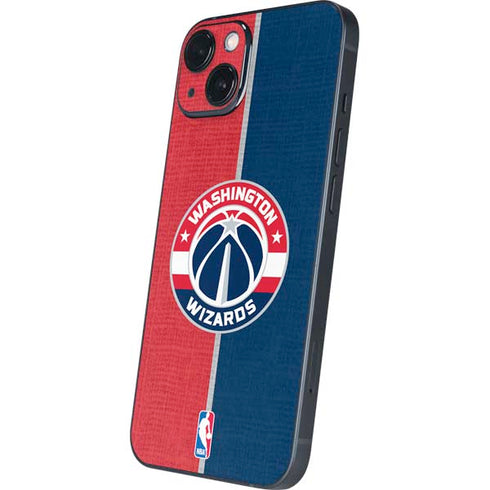 NBA Washington Wizards Canvas Split iPhone 15 Skin