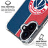 NBA Washington Wizards Canvas Split iPhone 16 Plus Clear Case