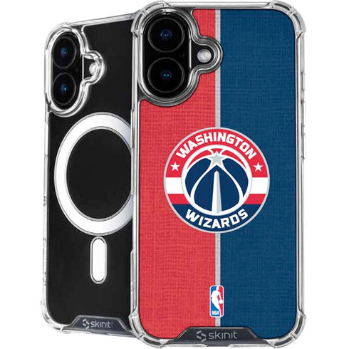 NBA Washington Wizards Canvas Split iPhone 16 Plus MagSafe Case