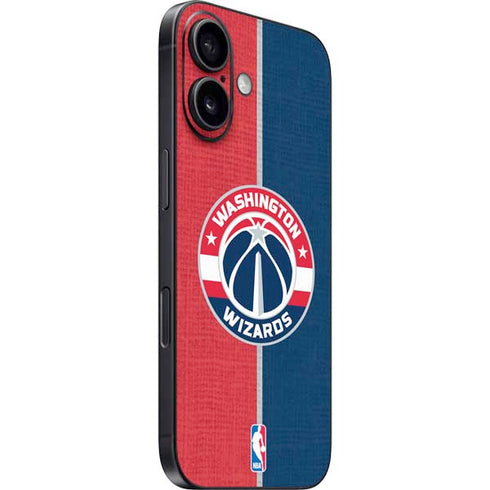 NBA Washington Wizards Canvas Split iPhone 16 Plus Skin