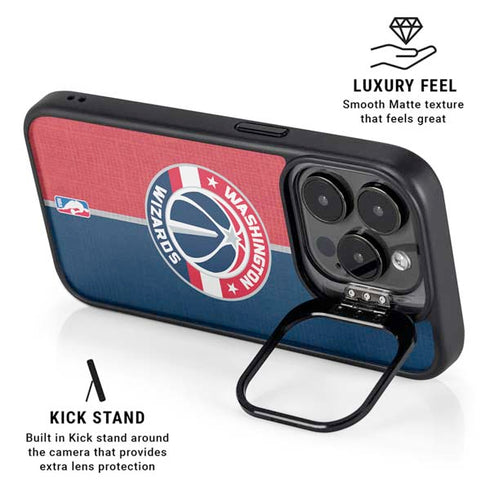 NBA Washington Wizards Canvas Split iPhone 16 Pro Kickstand Case