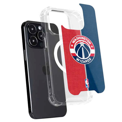 NBA Washington Wizards Canvas Split iPhone 16 Pro MagSafe Case