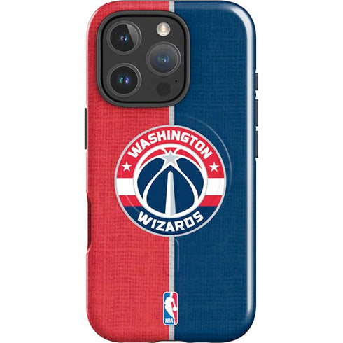 NBA Washington Wizards Canvas Split iPhone 16 Pro Magsafe Impact Case