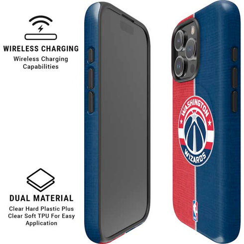 NBA Washington Wizards Canvas Split iPhone 16 Pro Magsafe Impact Case