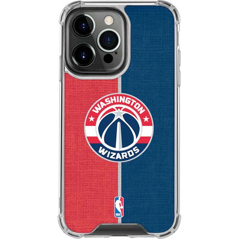 NBA Washington Wizards Canvas Split iPhone 16 Pro Max Clear Case
