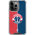 NBA Washington Wizards Canvas Split iPhone 16 Pro Max Clear Case
