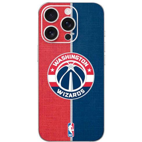 NBA Washington Wizards Canvas Split iPhone 16 Pro Skin