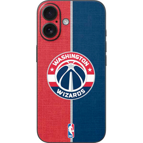 NBA Washington Wizards Canvas Split iPhone 16 Skin