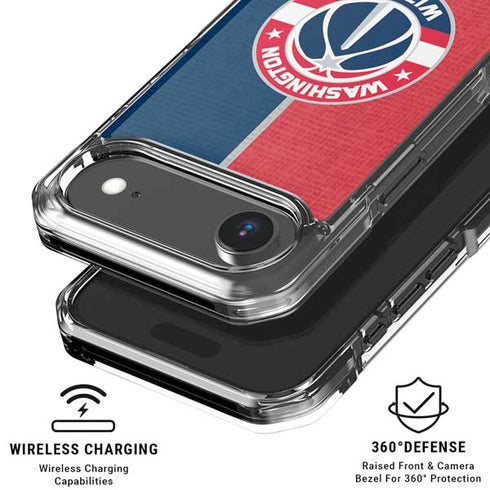 NBA Washington Wizards Canvas Split iPhone 17 Air Clear Case