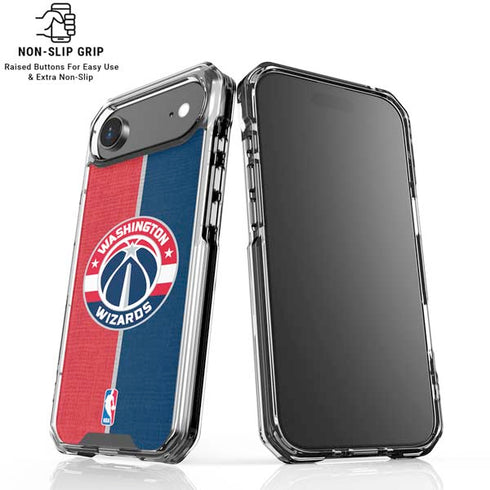NBA Washington Wizards Canvas Split iPhone 17 Air Clear Case